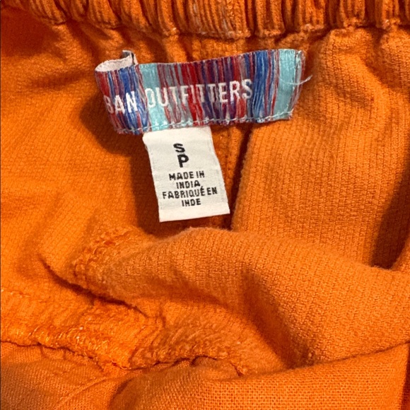 Urban Outfitters Orange Corduroy Overalls Jumpsuit Wide Leg S - Picture 8 of 10